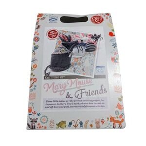 Crafty Kits Co Mary Mouse & Friends Knitting Craft Kit Project Improver Knitters